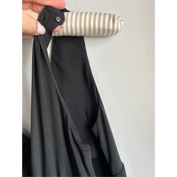 J.Crew Black Sleeveless Vintage Sophia Silk Tricotine Empire Waist Dress… - Picture 9 of 16